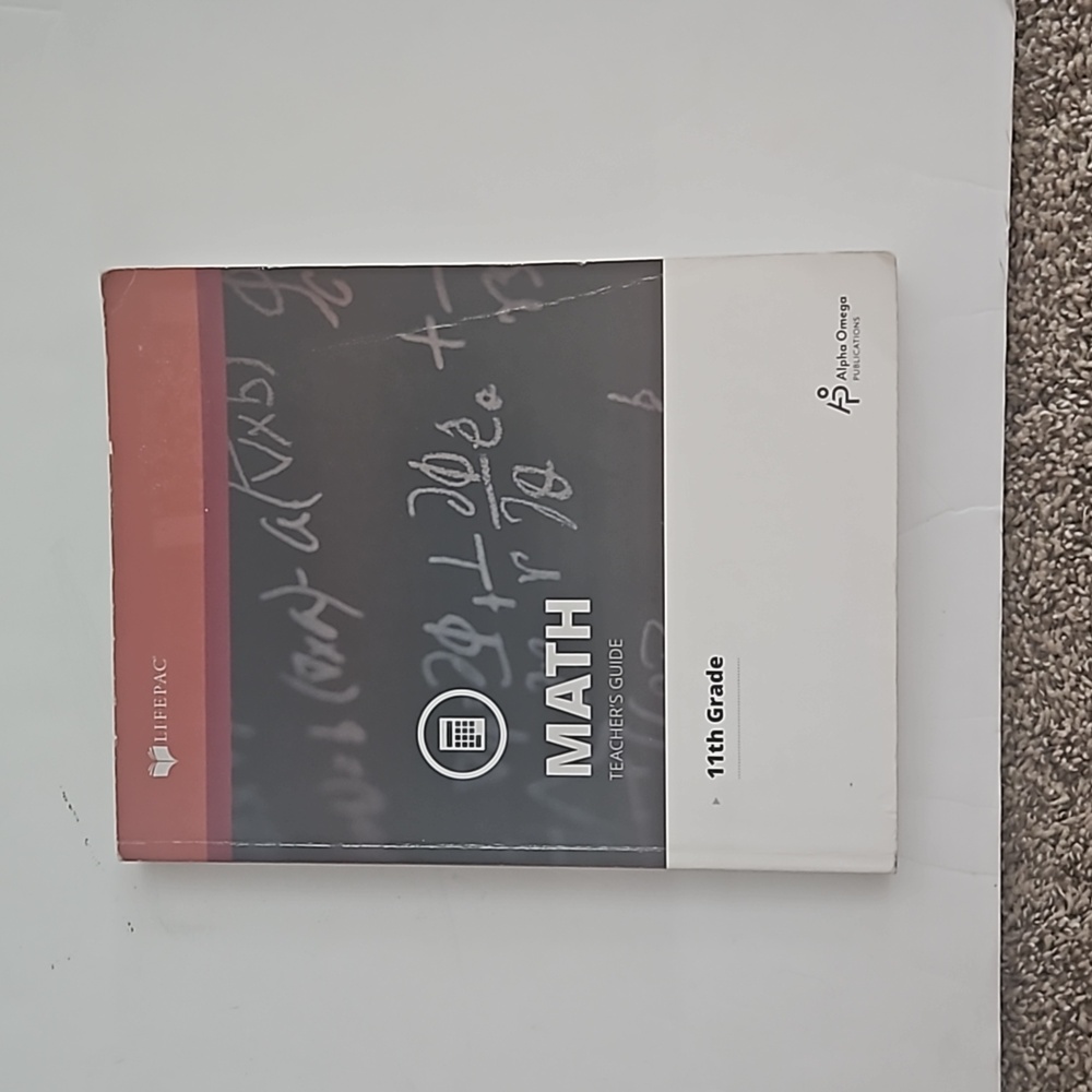 Lifepac math teacher's guide 11th grade